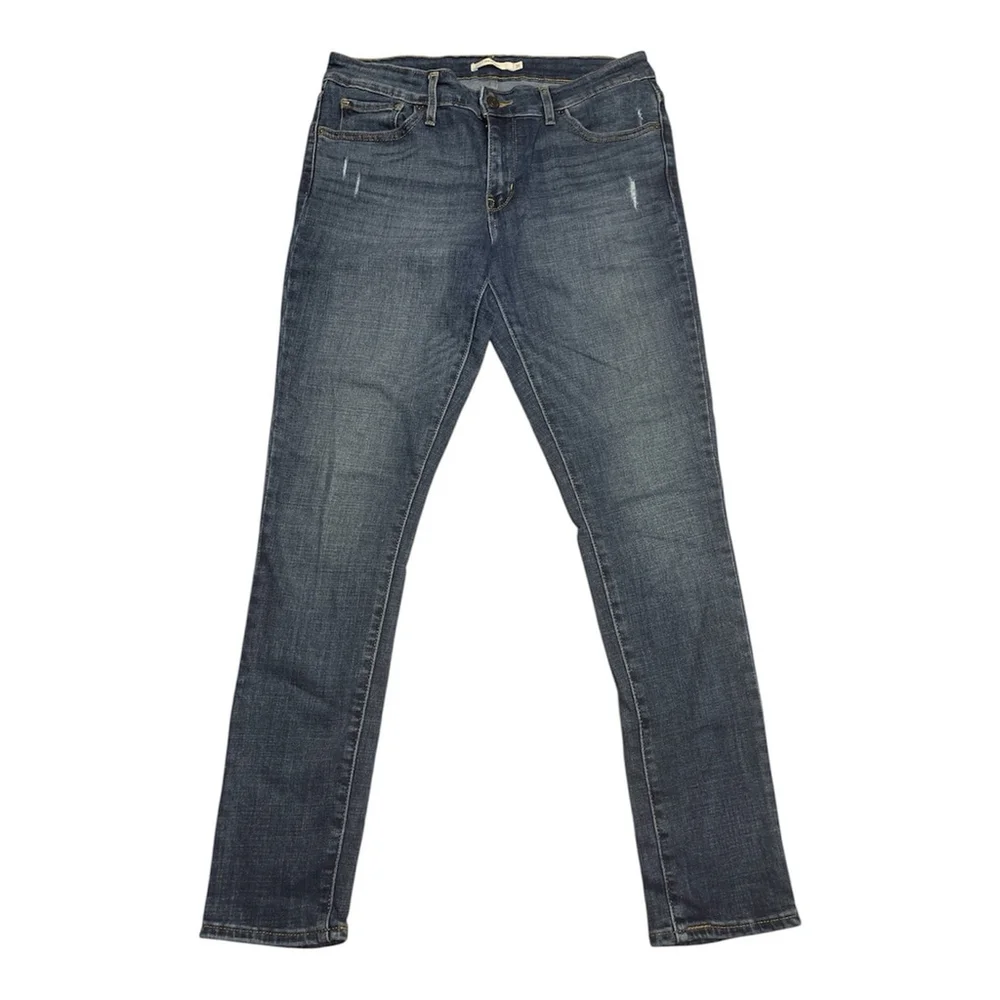 Levi's 711 Skinny Denim Blue Jeans Womens Size 31